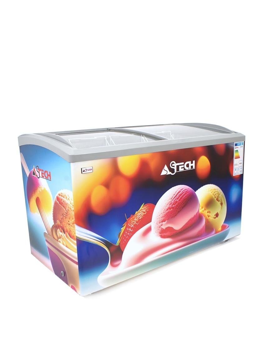 congélateur horizontal vitrine astech fh500v 500l