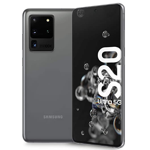 samsung galaxy s20 ultra (venant) – mémoire 256 go – ram 12 go – chargeur offert