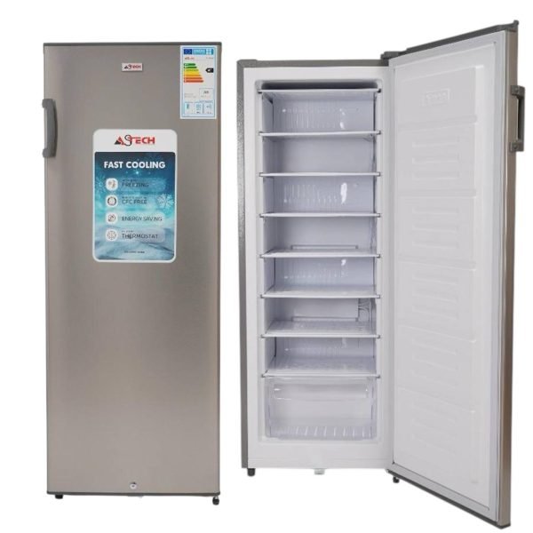 CONGELATEUR ASTECH VERTICAL 8TIROIRS 240LITRES PLAQUE ALUMINIUM GRIS PA240CD auto draft
