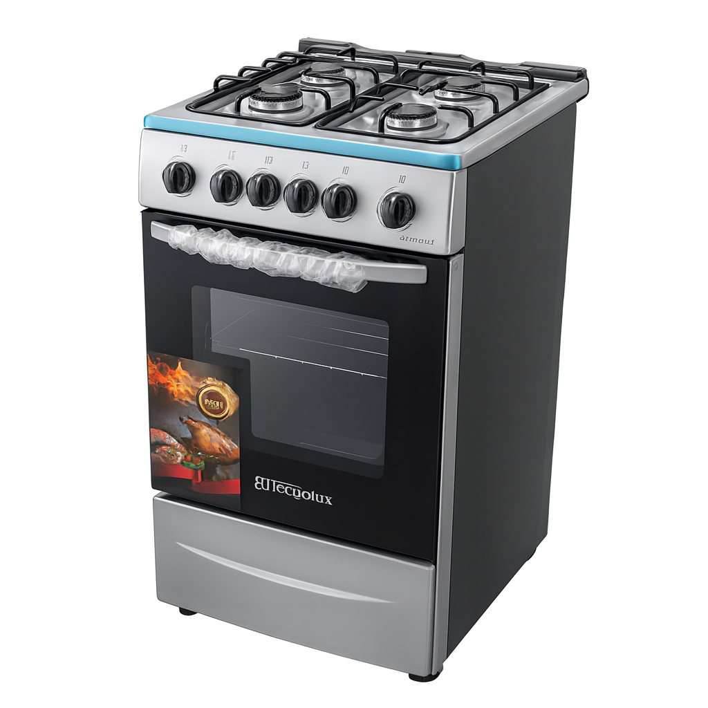 cuisiniere technolux 4feux 50x50 inox tec5ocs