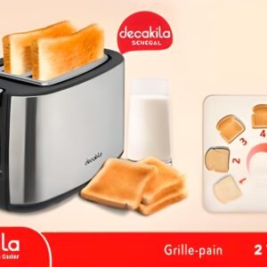 GRILLE PAIN DECAKILA 1400W NOIR KETS011B