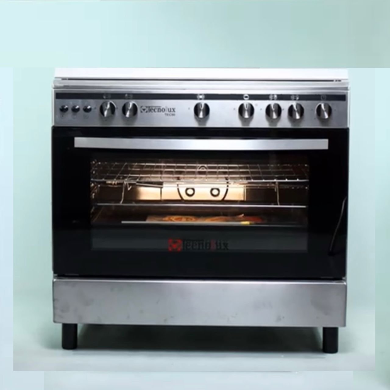 cuisiniere technolux 5feux 90x60 inox tec90