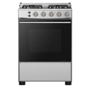 CUISINIERE HISENSE 4FEUX 60X60 A GAZ INOX HEG60121X