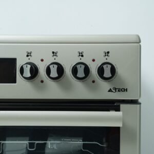 CUISINIERE ASTECH 4FEUX 60X60 ELECTRIQUE AVEC FOUR ELCTRIQUE INOX CK78PLFOEL