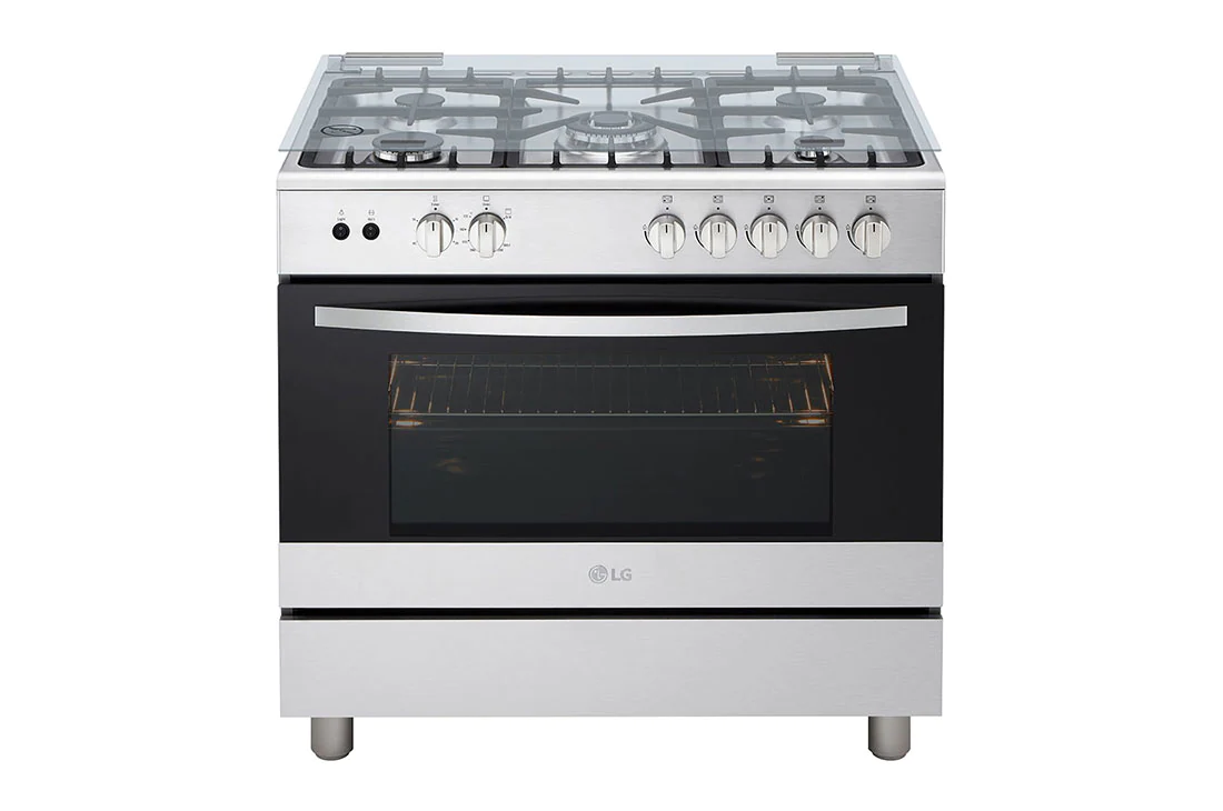 cuisiniere lg 5feux 90x60 gris fa415rma