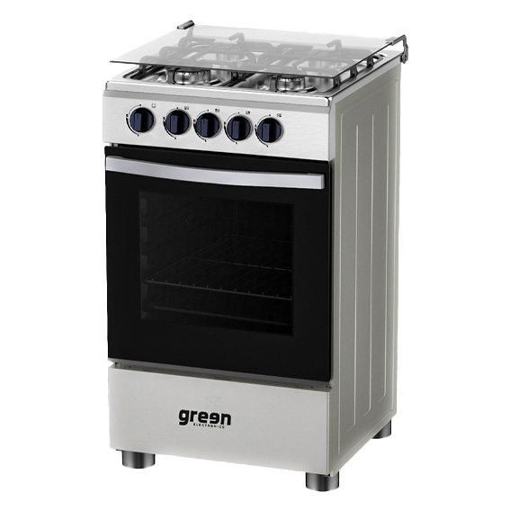 cuisiniere green 4feux 50x50 a gaz gris gn50g