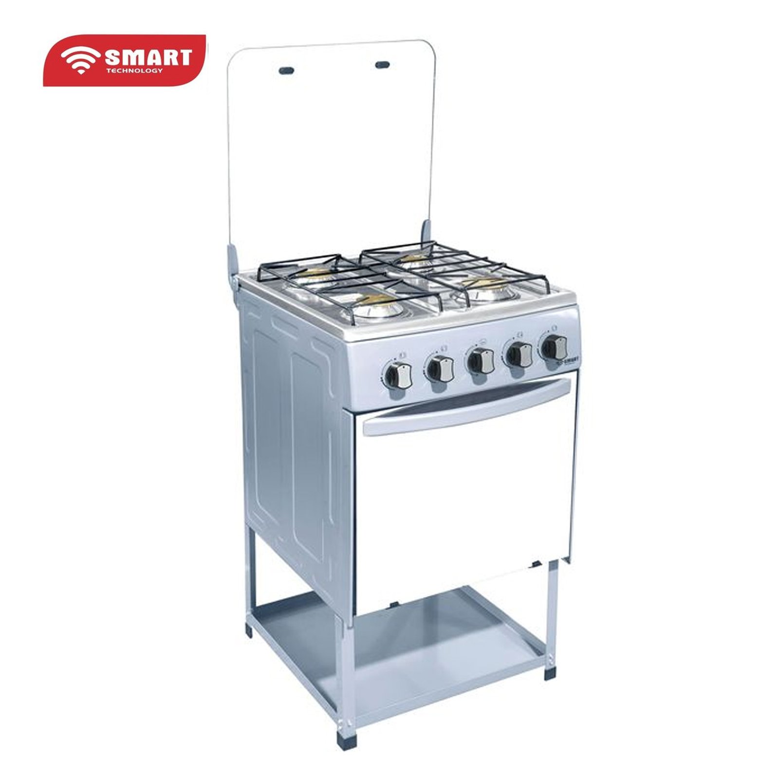 cuisiniere smart technology 4feux 50x50 inox stc5050pa