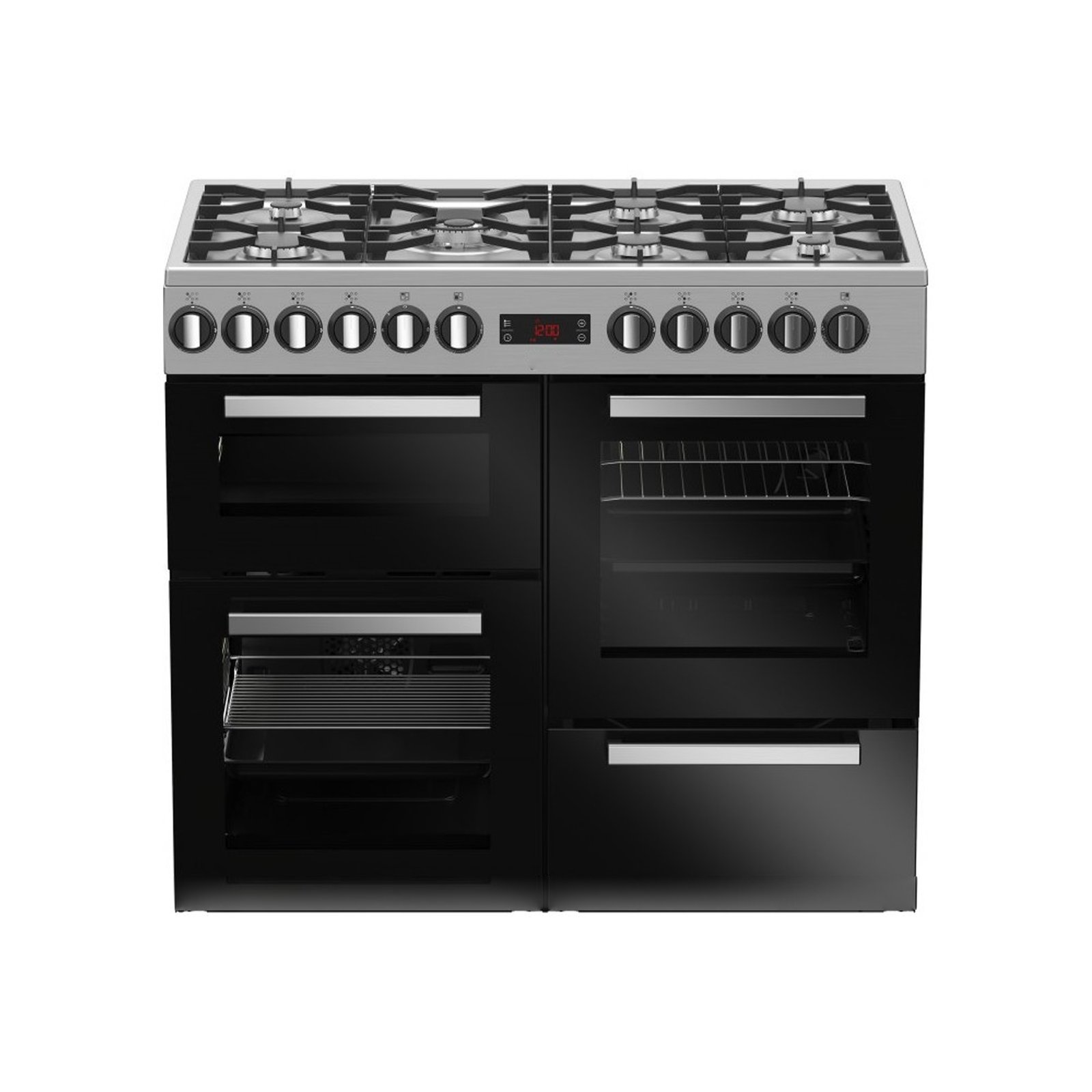 cuisiniere enduro 7feux 100x90 avec affichage multifours pck100x60x