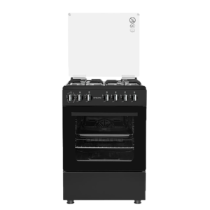 CUISINIERE ENDURO 4FEUX 6X60 A GAZ DOUBLE BOUTTON NOIR AFS6040GGBIT