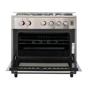 CUISINIERE TECHNOLUX 5FEUX 80X60 A GAZ INOX TEC80