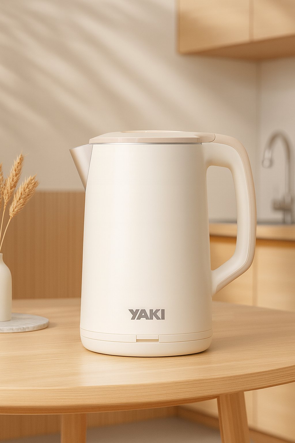 BOUILLOIRE YAKI 2.5LITRES ELECTRIQUE BEIGE YK25P01 bouilloire yaki 2.5litres electrique beige yk25p01