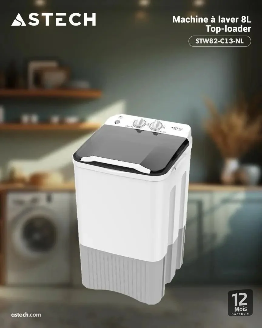 machine À laver astech 8kg semi automatique