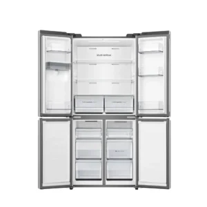 REFRIGERATEUR HISENSE SIDE BY SIDE 4PORTES 470LITRES AVEC FONTAINE INVERTER INOX RQ61WC4SA