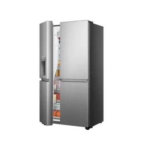 REFRIGERATEUR HISENSE SIDE BY SIDE 4PORTES 628LITRES AVEC FONTAINE INOX INVERTER WIFI RS82WS4SB