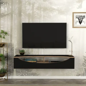meuble tv gieza 120cm noir chene maroc casablanca rabat agadir 720x
