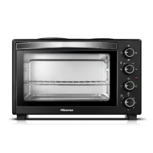 FOUR HISENSE AVEC 2FEUX ELECTRIQUE EN HAUT
28LITRES NOIR H28TOBKPL16