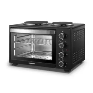 FOUR HISENSE AVEC 2FEUX ELECTRIQUE EN HAUT
28LITRES NOIR H28TOBKPL16
