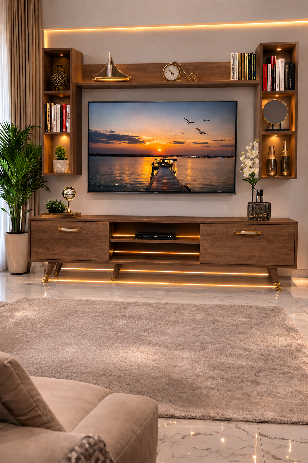 TABLE TELEVISEUR MARRON MFC42 TVM011 img 0818