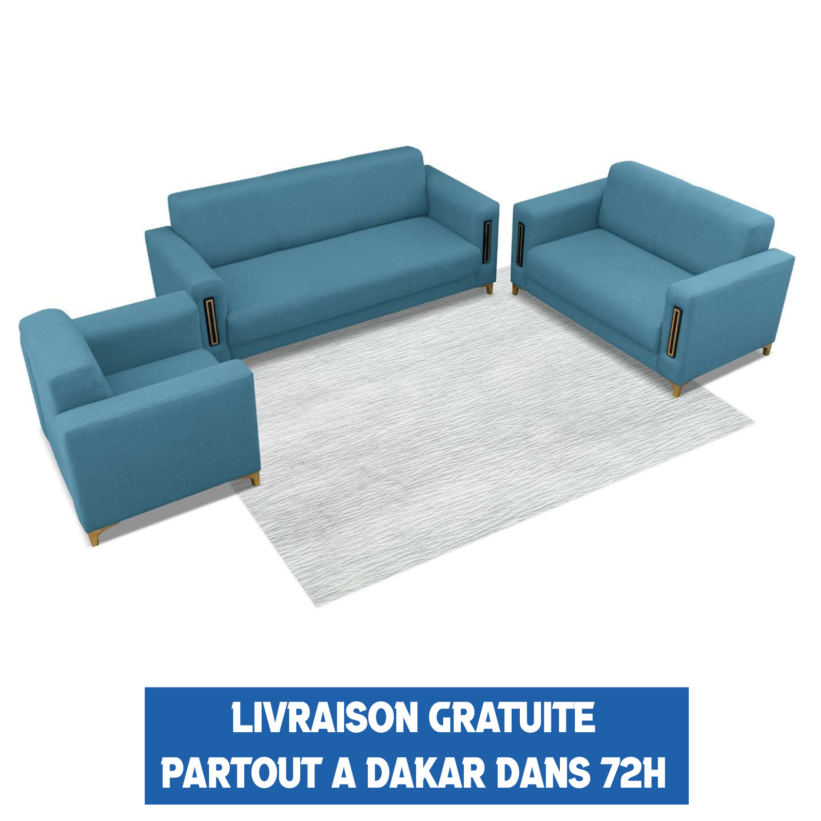 SALON CANAPE 7PLACES COULEUR AU CHOIX RELAX img 1990